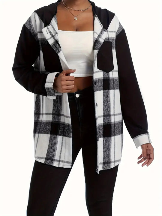 EB | Karierte Jacke mit Kapuze