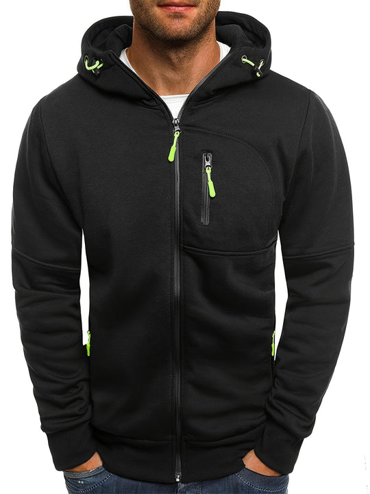 EB | Sportliche Kapuzenjacke mit Reißverschluss Bequem und Atmungsaktiv Perfekt für Outdoor-aktivitäten