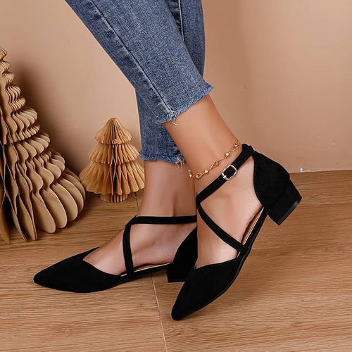 EB | Damen Niedrige Absatz Sandalen Stilvoll