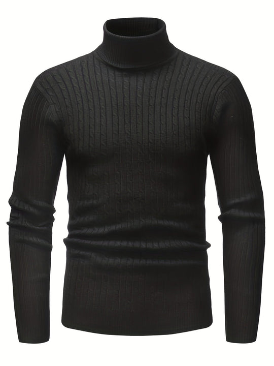 EB | Kabelstrick Rollkragenpullover Weich und Warm Perfekt für Herbst und Winter