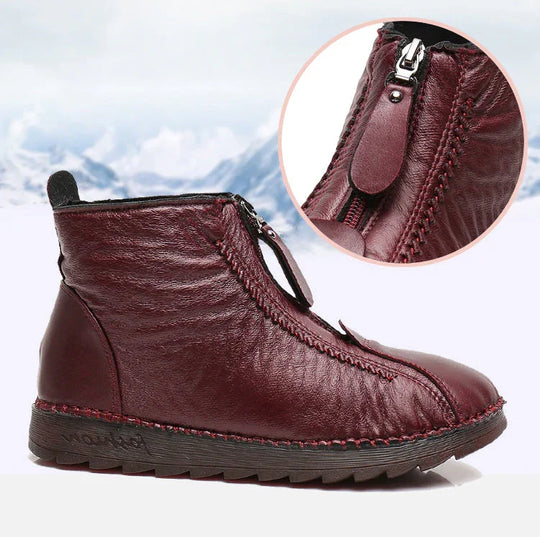 EB | Damen Echtes Leder Rutschfeste Stiefeletten