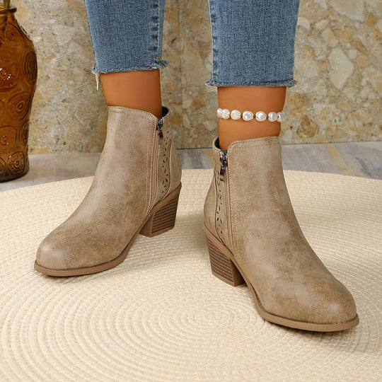 Damen-Stiefeletten aus Leder, orthopädisch & komfortabel EB EB