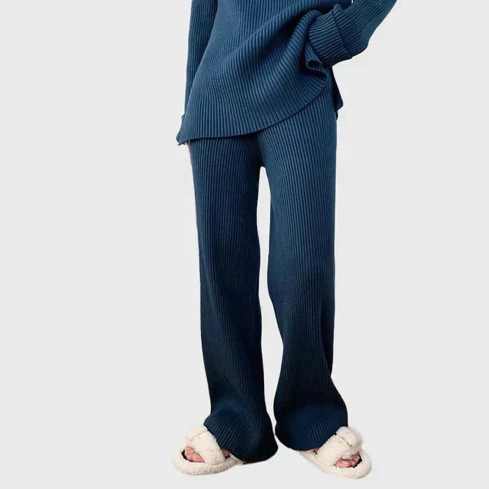 EB | Strick Damen Pullover Satz mit Weitem Hosen