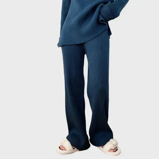 EB | Strick Damen Pullover Satz mit Weitem Hosen