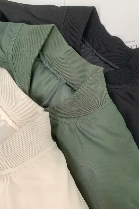 EB | Kragen Verdickte Einseitige Flugjacke Baseballjacke