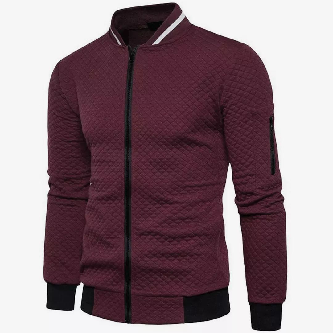 EB | Jacquard Zip-Bomberjacke