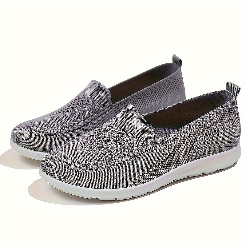 EB | Einfarbige Gestrickte Sneaker Für Damen