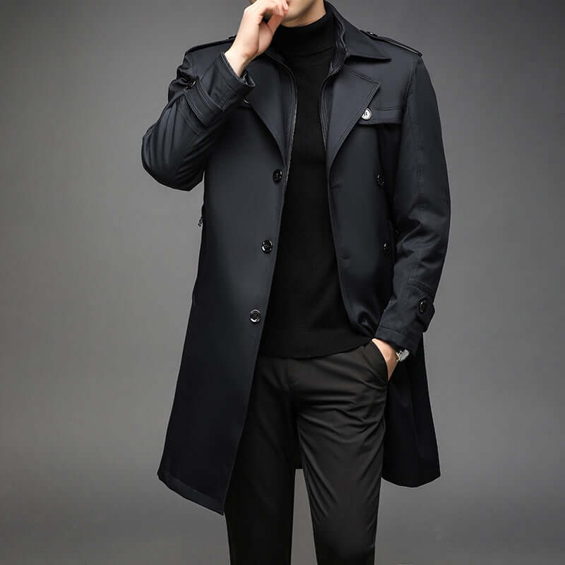 EB | Herren Doppelreiher Trenchcoat
