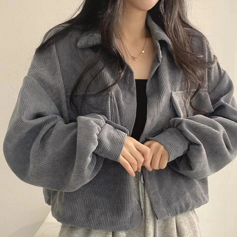 EB | Lässige, Bequeme Cord-Jacke für Den Alltag