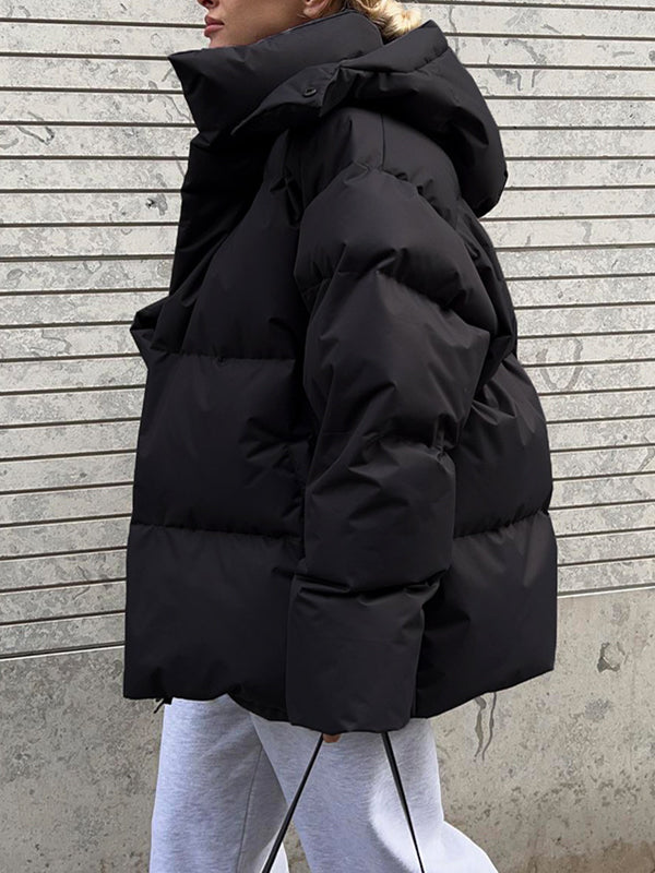 EB | Mehrfarbiges Gepolstertes Jacket mit Kapuze