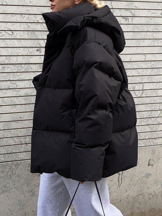 EB | Mehrfarbiges Gepolstertes Jacket mit Kapuze