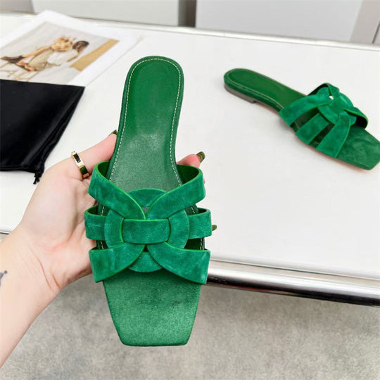 EB | Damenmode Einfache Kreuz Mittel-Hoch Schuhe