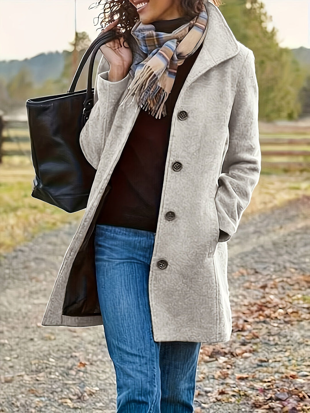 EB | Plüschjacke Polyester Warm und Stilvoll