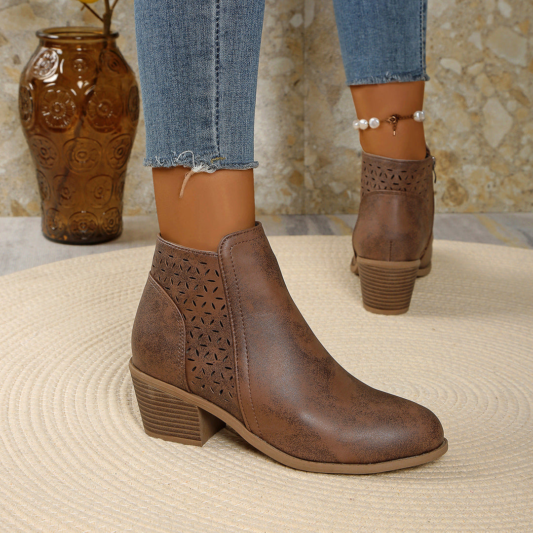 Damen-Stiefeletten aus Leder, orthopädisch & komfortabel EB EB