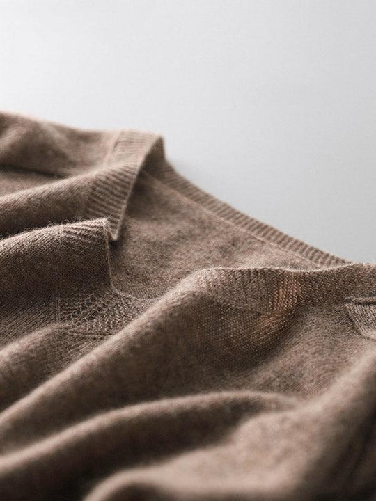 EB | weicher Cashmere-Pullover mit V-Ausschnitt für Damen