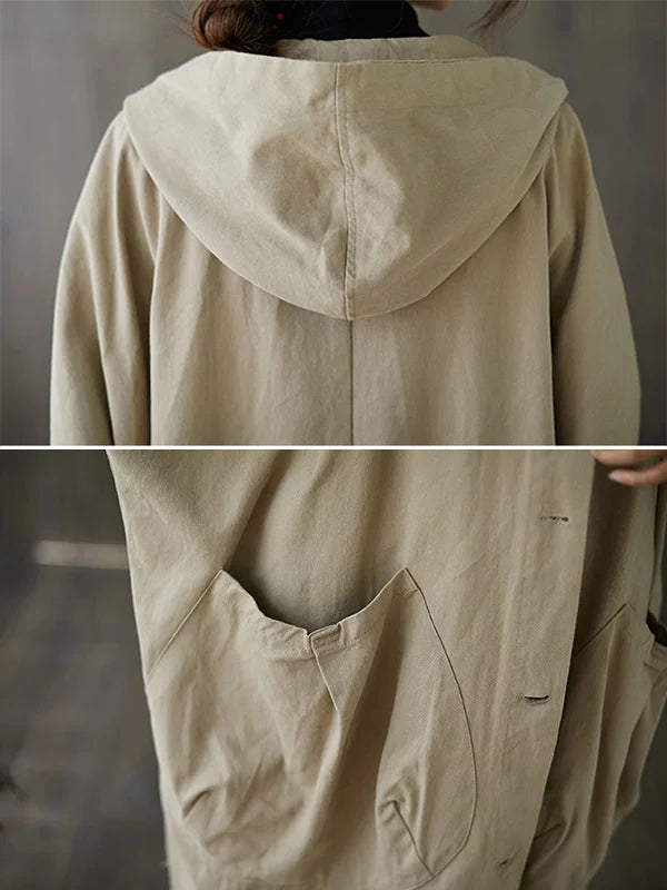 EB | Langer Wasserdichter Trenchcoat Mantel