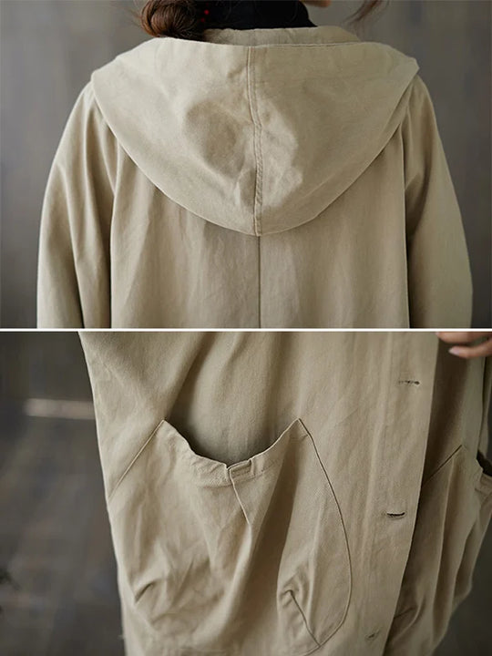 EB | Langer Wasserdichter Trenchcoat Mantel