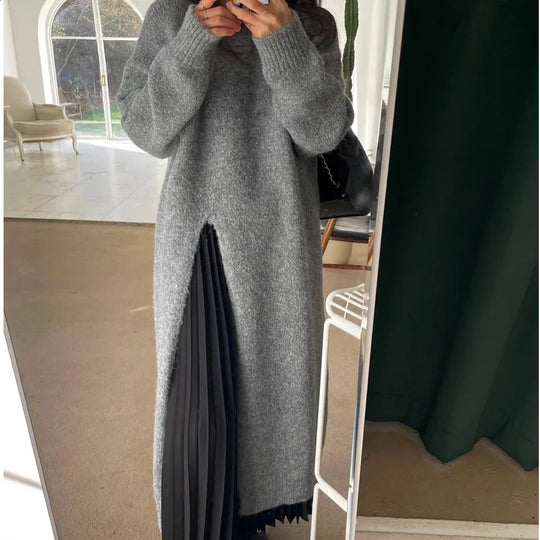 EB | Lässiges und Modisches Winter Strickkleid