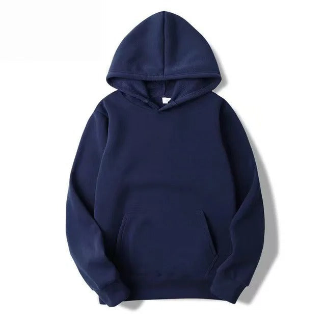 EB | Unifarbener Kapuzenpullover Aus Baumwolle Für Frauen
