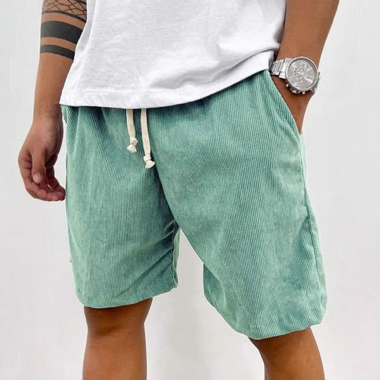 EB | Herren Casual Kordelzug Cord Shorts