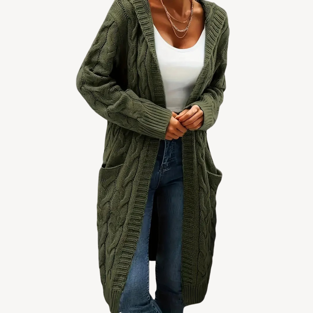 EB | Kabelstrick Kapuzencardigan