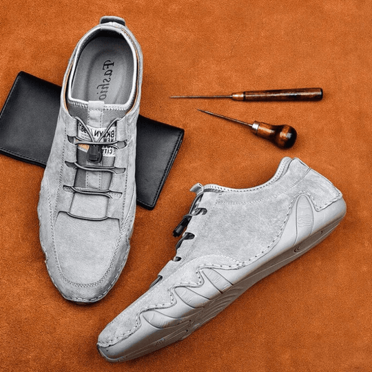 EB | Herren Schuhe Echtes Leder Herren Slipper Komfortabel & Trendy