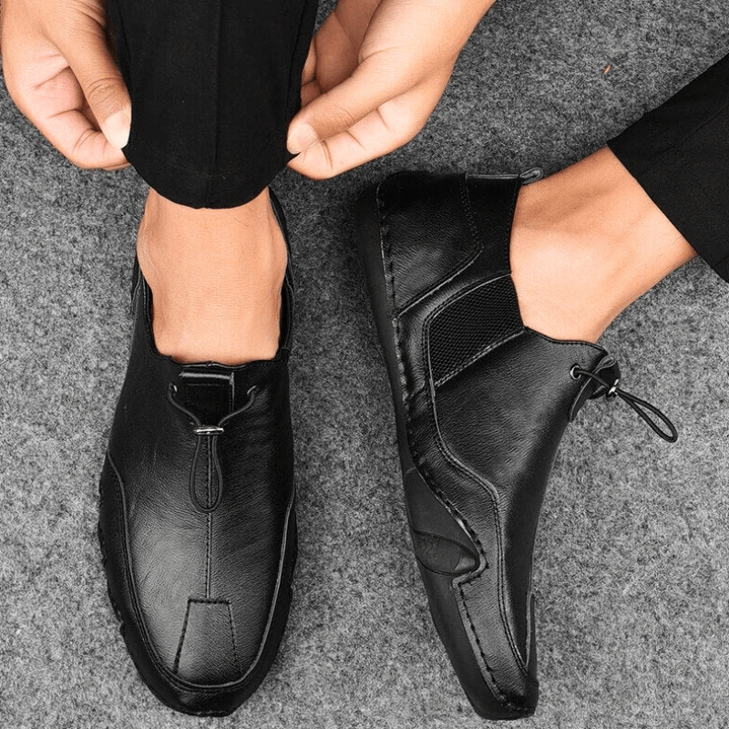 EB | Herren Schuhe Echtes Leder Herren Slipper Komfortabel & Trendy