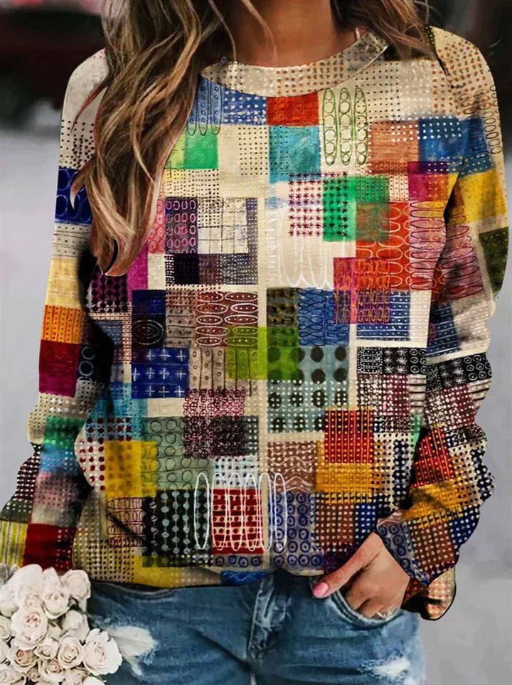 EB | Bedruckter Wollpullover