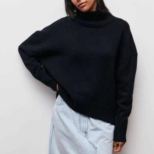 EB | Übergrösse Hochhals-Pullover