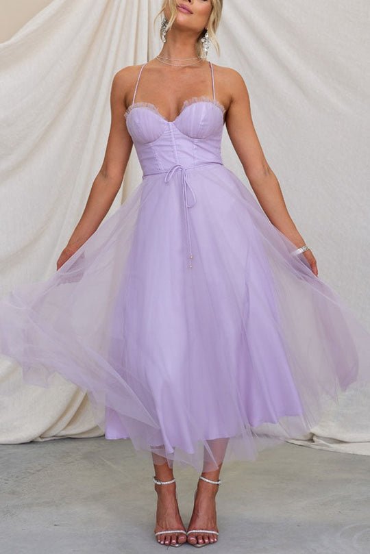 EB - Modernes prinses chiffon Kleid