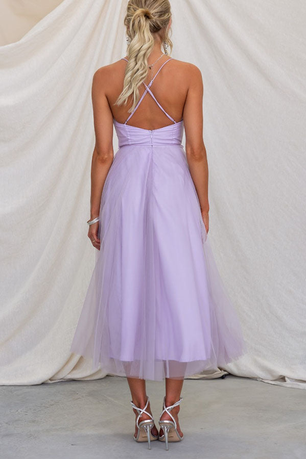 EB - Modernes prinses chiffon Kleid