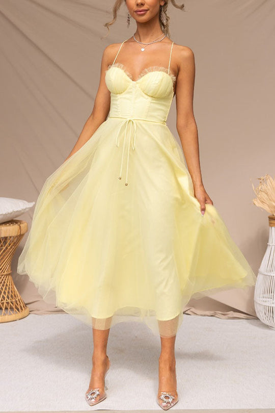 EB - Modernes prinses chiffon Kleid
