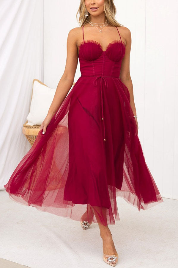 EB - Modernes prinses chiffon Kleid