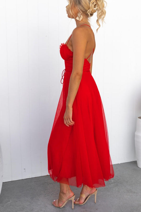EB - Modernes prinses chiffon Kleid
