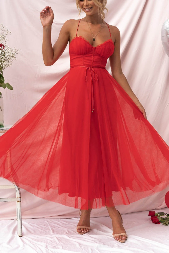 EB - Modernes prinses chiffon Kleid