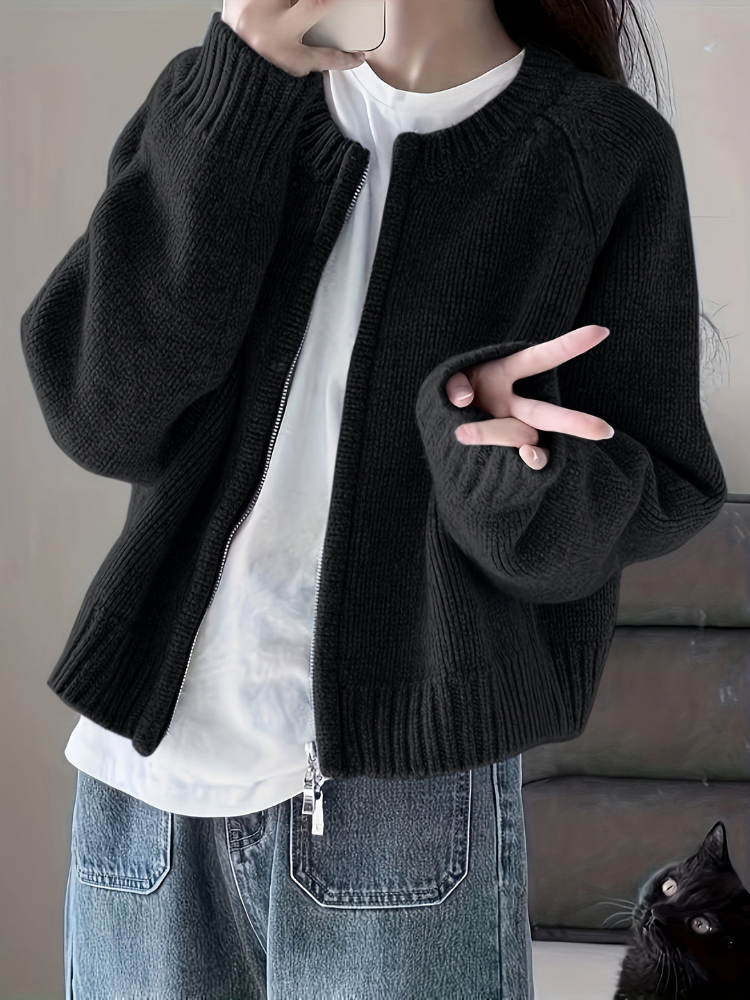 EB | Legere Damen-Strickjacke