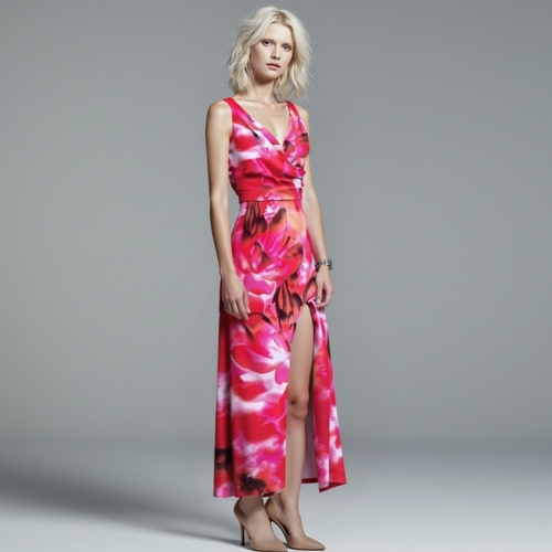 EB | Maxikleid mit Tropischem Muster