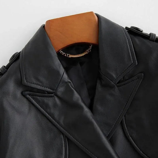 EB | Angel Leder-Trenchcoat für Damen