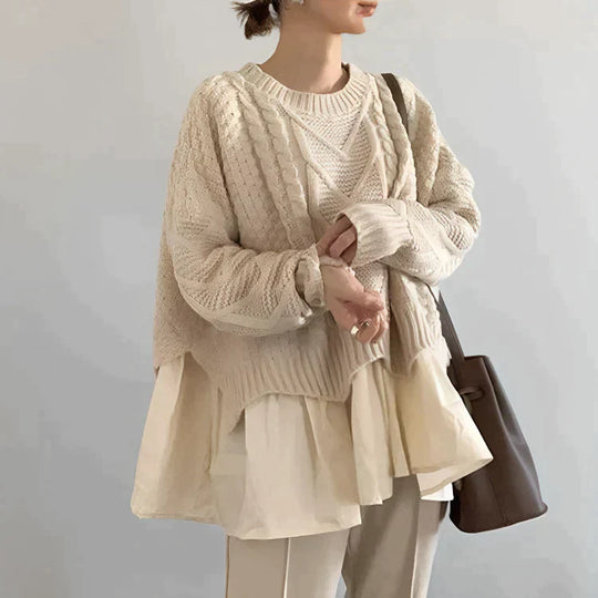 EB | Pullover Mit Rundhalsausschnitt