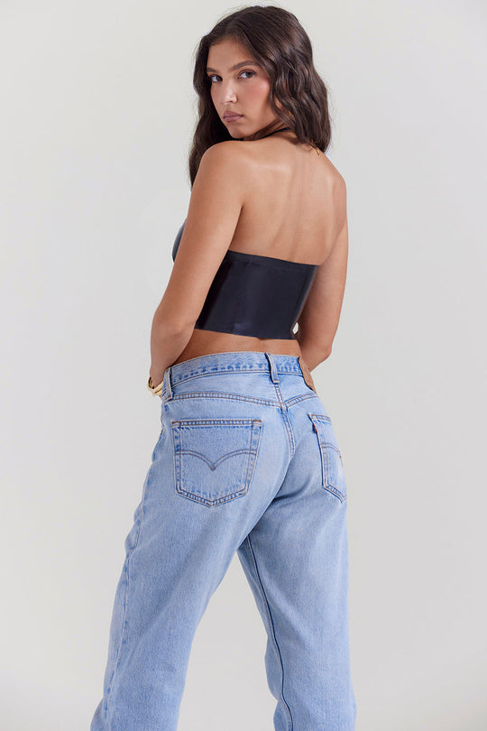 EB | Schwarzes Latex Grime Top