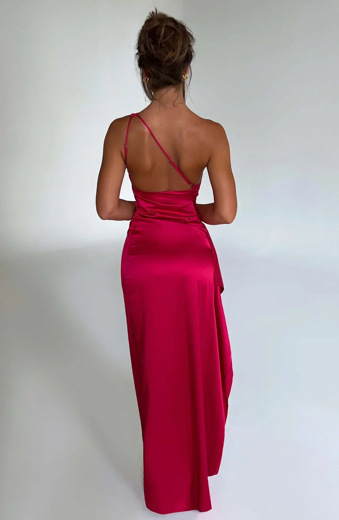EB | Elegantes Ein-Schulter-Kleid mit Schlitz