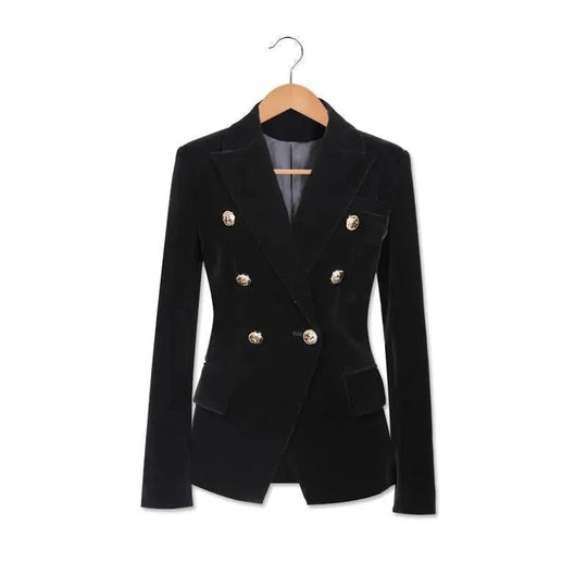 EB | Aristokratischer Samt Blazer Damen - Lässig - Einfarbig