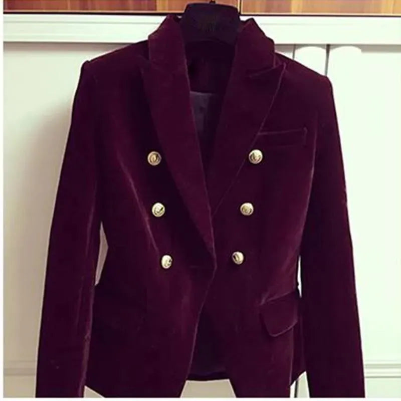 EB | Aristokratischer Samt Blazer Damen - Lässig - Einfarbig