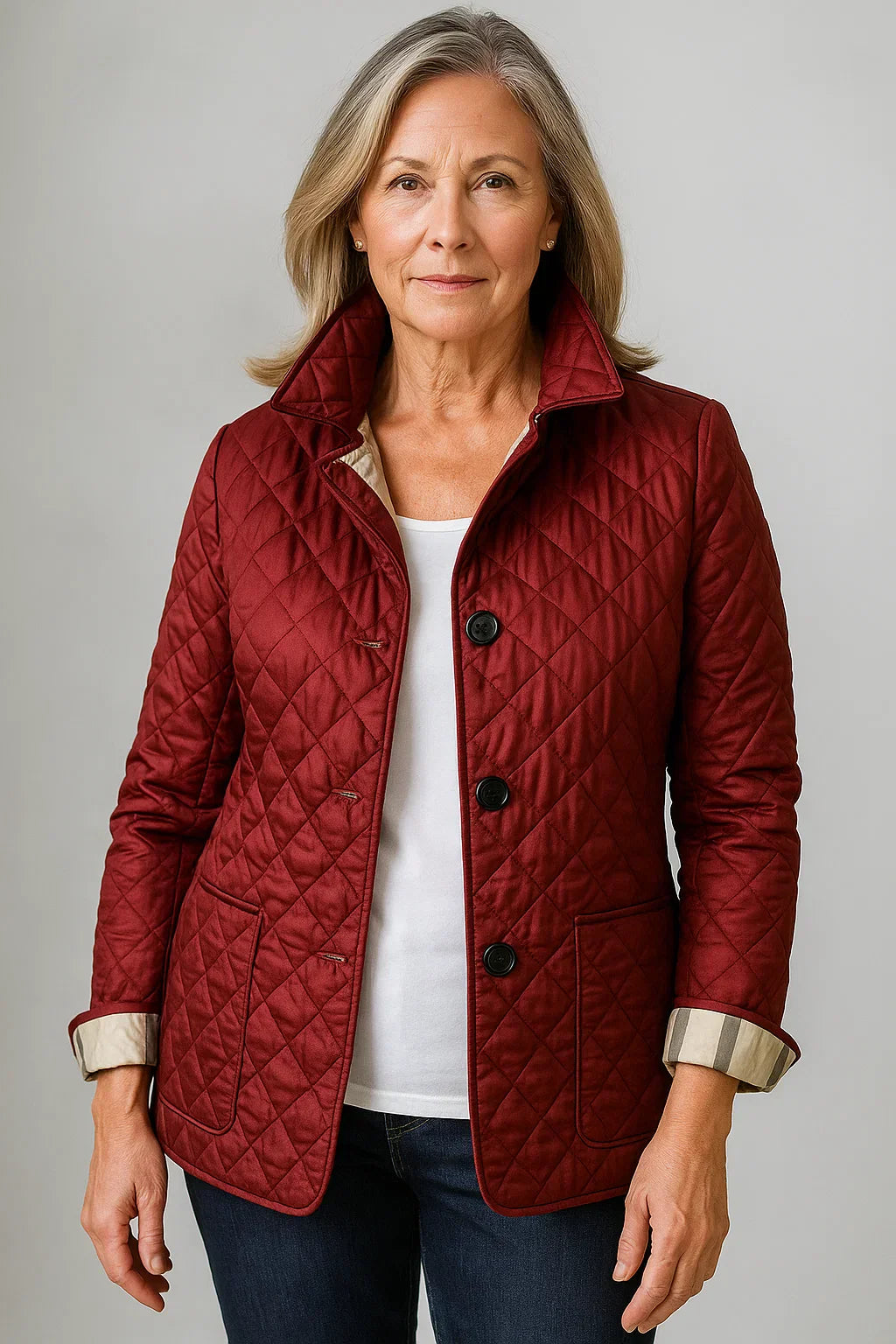 EB | Gesteppte Jacke mit Klassischem Muster
