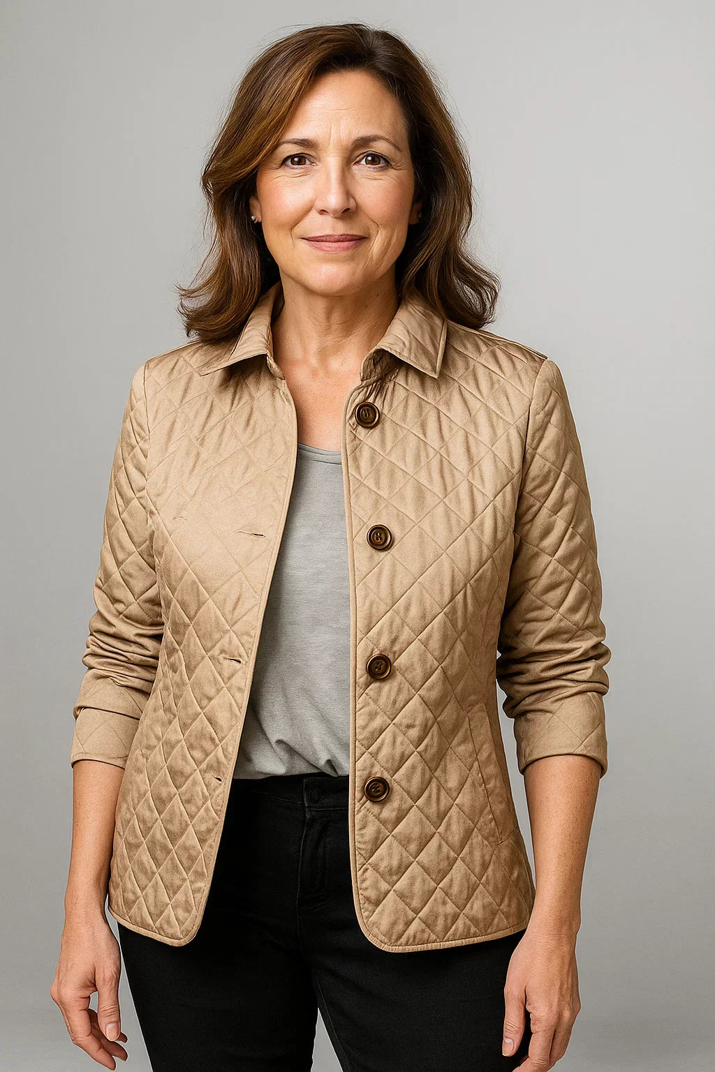 EB | Gesteppte Jacke mit Klassischem Muster