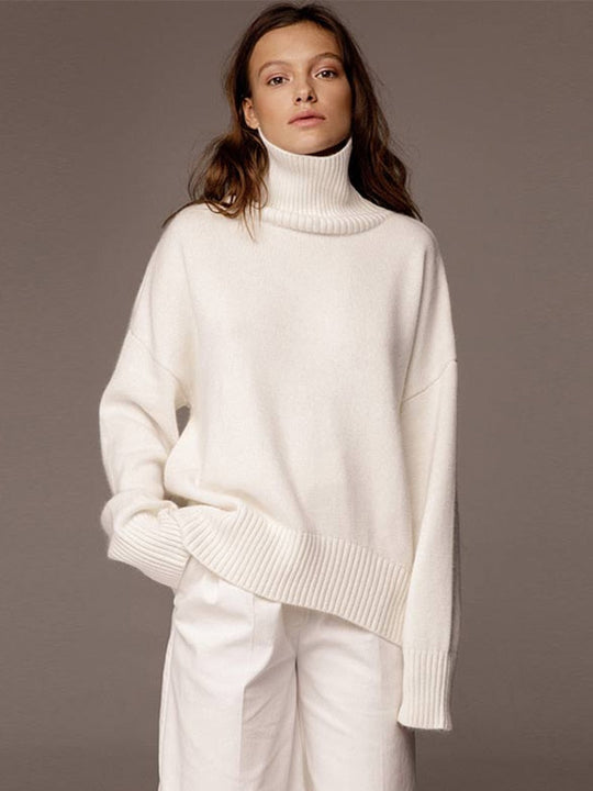 EB | Oversized Rollkragenpullover für Damen
