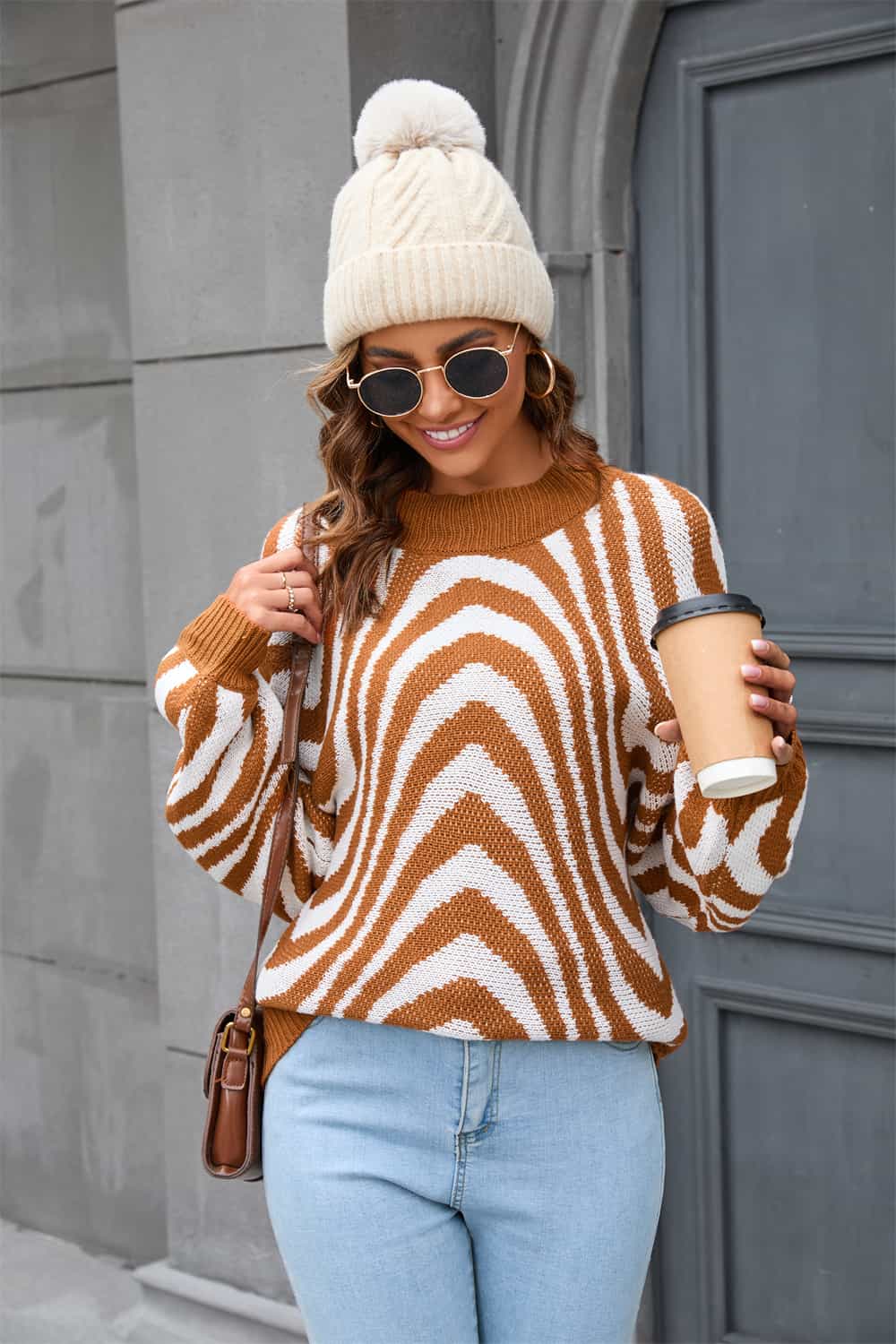 EB | Azure Rundhals Sweatshirt mit Druck