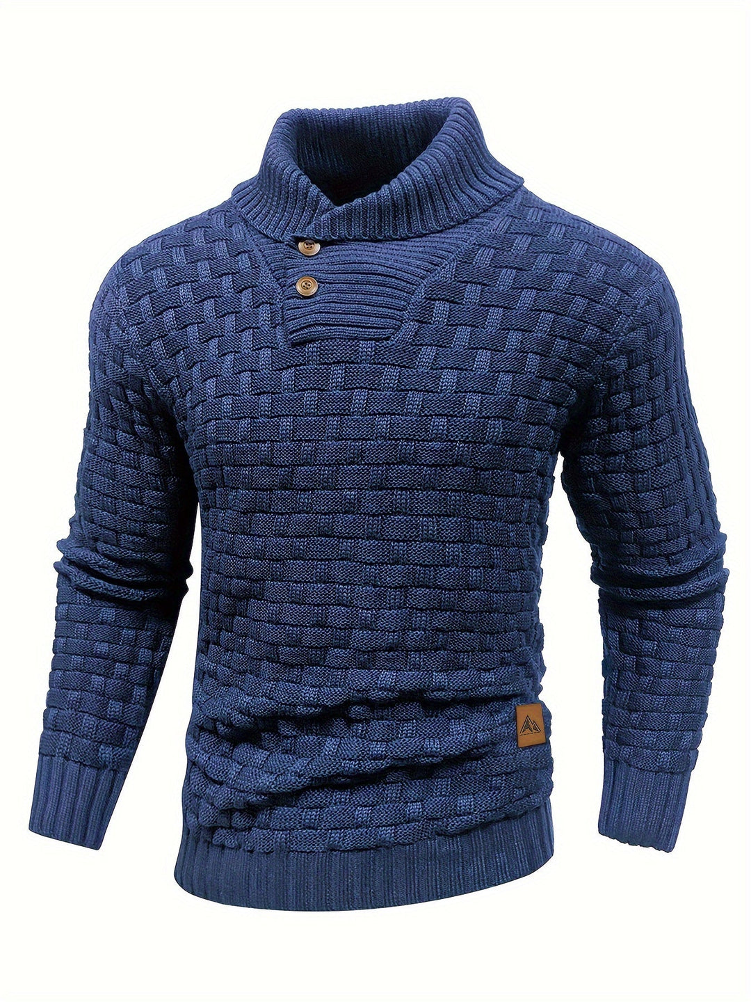 EB | Strickpullover mit Geflochtenem Muster Klassisch und Bequem Perfekt für Den Alltag