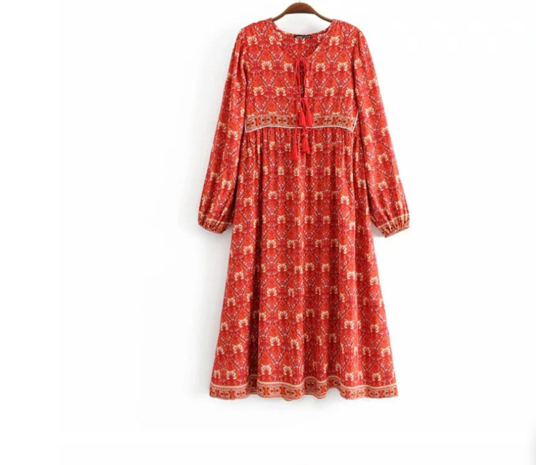 EB | Kleid mit böhmischem Print