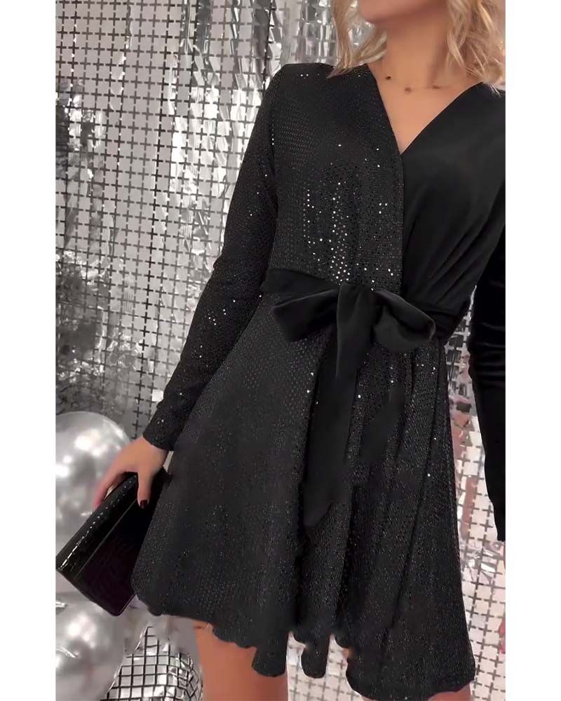 EB | Sexy Wickelbrust Paillettensamt